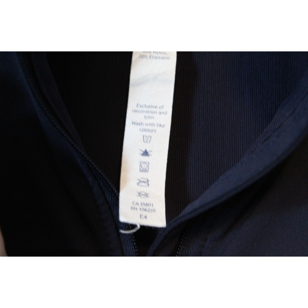 Lululemon Kicking Asphalt Jacket Midnight Navy Blue Full Zip Size 8 Hooded Light - Picture 9 of 16